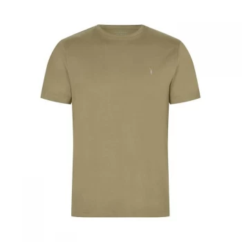 Image of AllSaints Brace Short Sleeve Crew - DUSTY OLIVE GREEN