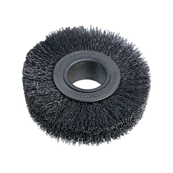 Image of Industrial Rotary Wire Brush - Crimped - 30 SWG - 200 X 29 X 80MM
