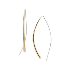 Image of Skagen Kariana Gold-Tone Stainless Steel Hoop Earrings