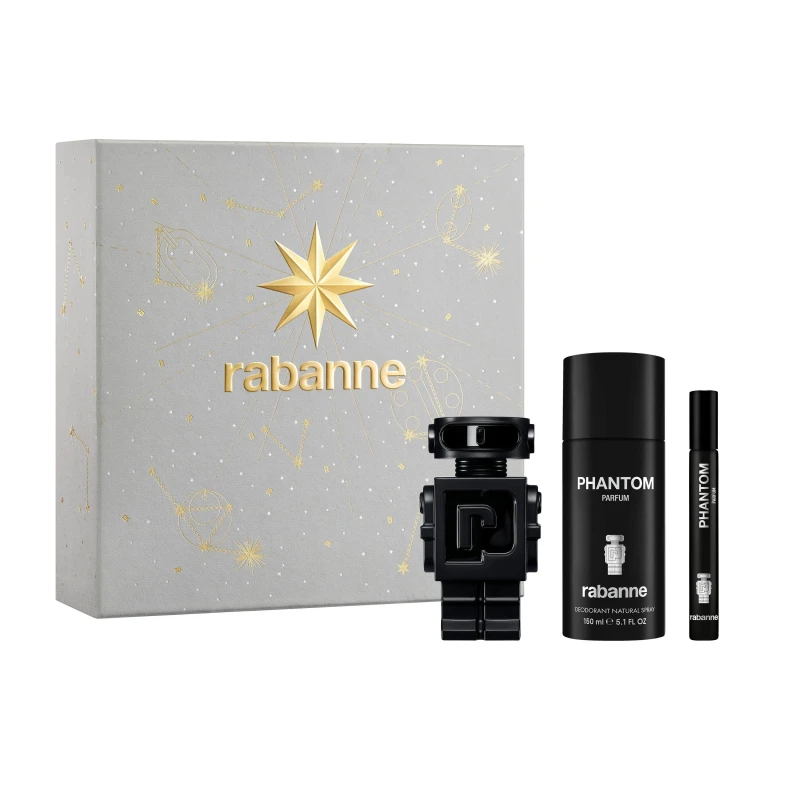 Image of Rabanne Set Rabanne Phantom Parfum 50ml + Deodorant 150ml + 10 ml Clear male 50ml