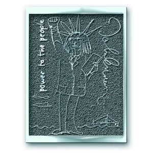 Image of John Lennon - Power to the People Pin Badge