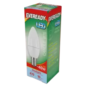 Image of Eveready LED Candle 6W 480lm Daylight 6500k B15