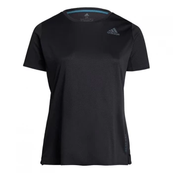 Image of adidas HEAT. RDY T-Shirt (Plus Size) Womens - Black / Black