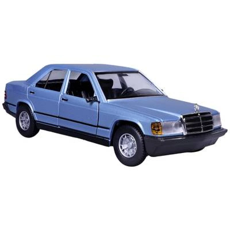 Image of Bburago Bburago Mercedes 190E 1987, blau 1:24 Model car 18-21103B