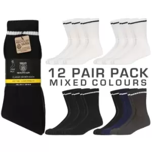 Image of Iron Mountain 12 Pack Workwear Socks Mens - Multi