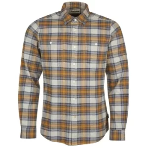 Image of Barbour Mens Abletown Shirt Light Grey Marl Large