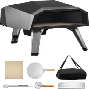 Image of Gas Pizza Oven, Stainless Steel Propane Pizza Oven, Gas Fire Pizza Oven with 12' Pizza Stone, Portable Gas Pizza Oven with Foldable Legs, Gas Powered