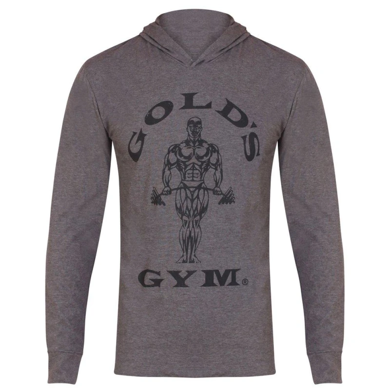Image of Golds Gym Hoodie Mens - Grey Grey S