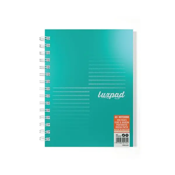 Image of Silvine Silvine Luxpad Professional Wirebound Notebook Ruled with Margin 200 Pages A5+ (Pack of 3) LUXA5MT LUXA5MT