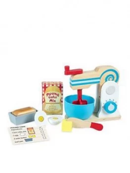 Image of Melissa Doug Wooden Make A Cake Mixer Set.