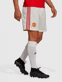 Image of adidas Manchester United Mens 21/22 Home Shorts - White Size XL Men