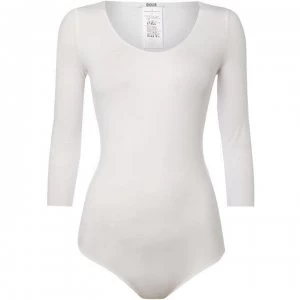 Image of Wolford Pure string three quarter sleeve body - White