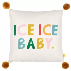 Image of Pom-Poms Ice Ice Baby Cushion Multi / 43 x 43cm / Polyester Filled