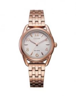 Image of Citizen Ladies Eco Drive Rose Gold Bracelet Watch