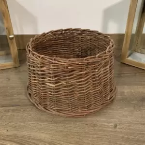 Image of Samuel Alexander 33cm x 20cm Small Willow Christmas Tree Skirt in Natural Brown