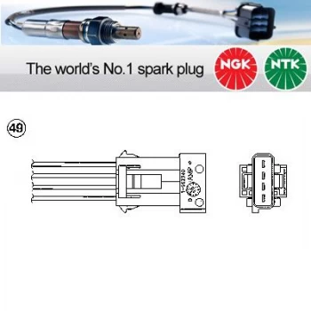Image of 1x NGK NTK Oxygen O2 Lambda Sensor OZA334-PG1 OZA334PG1 (1790)
