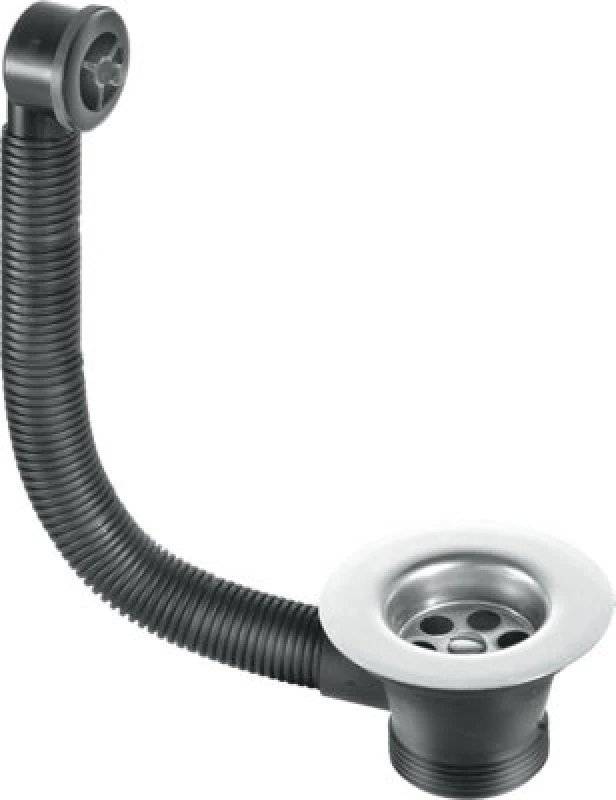 Image of McAlpine Chrome Plated Combined Sink Waste and Overflow 1.5'' FSW2PP Silver