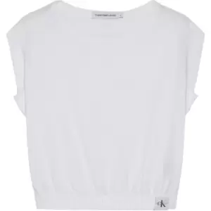 Image of Calvin Klein Jeans Movement Label T-Shirt - White