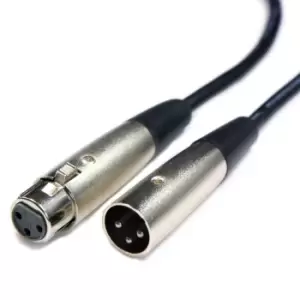 Image of 5x 10m 3 Pin XLR Male to Female Cable PRO Audio Microphone Speaker Mixer Lead