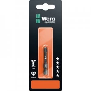 Image of Wera 855/4 IMP DC SB SiS Philips bit PZ 2 Tool steel DLC coated F 6.3
