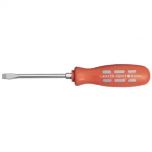 Image of Draper Plain Slot Flared Tip Mechanics Screwdriver (100mm x 6mm) Sold Loose