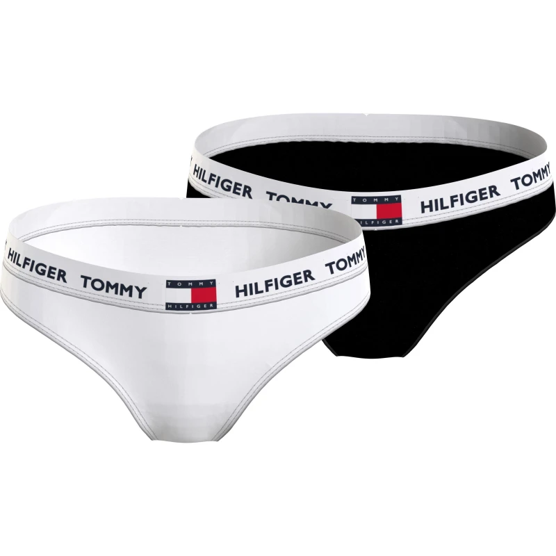 Image of Tommy Hilfiger 2pk 85 Flag Brief Junior - White White 10 Years