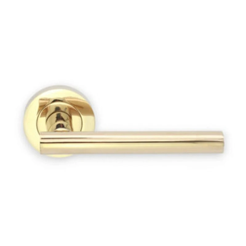 Image of Spira Brass Jura Lever Door Handle Pvd Brass