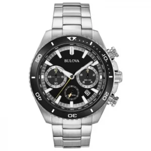 Image of Bulova Mens Stainless Steel Bracelet Chronograph Watch