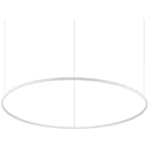 Image of Idealluxlighting - Ideal Lux oracle Slim dali Dimmable Round 150cm Integrated LED Pendant Ceiling Light White, 3000K