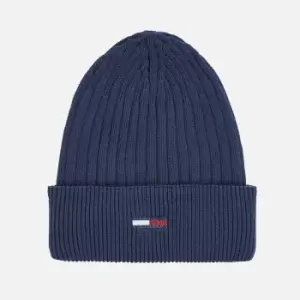 Image of Tommy Jeans Logo Organic Cotton-Blend Beanie