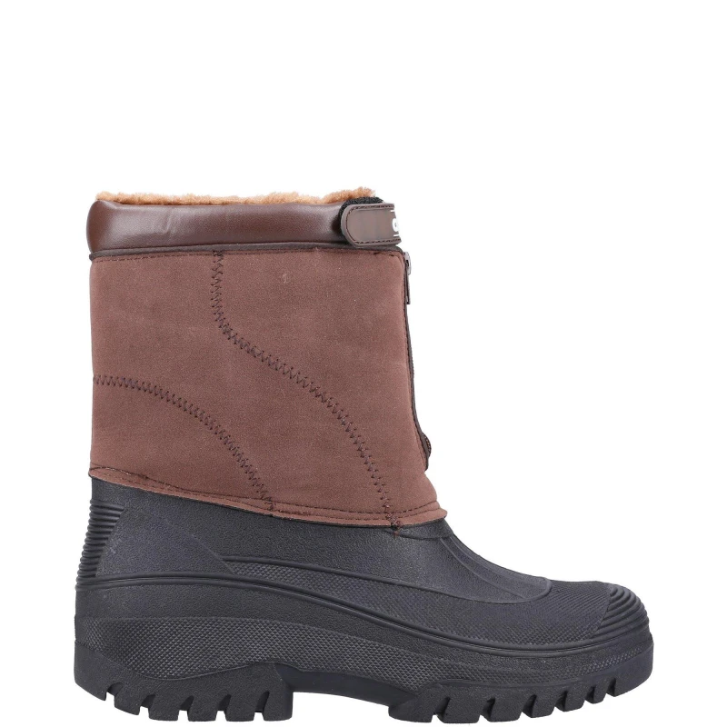 Image of Cotswold Womens Venture Waterproof Fleece Lined Winter Boots UK Size 4 (EU 37) BROWN COT586-BROWN-4