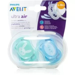 Image of Philips Avent Soother Ultra Air 6-18 m dummy Rabbit/Hedgehog 2 pc