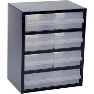 Image of raaco 250/8-2 Small parts container (W x H x D) 357 x 435 x 255mm No. of compartments: 8