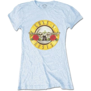 Image of Guns N' Roses - Classic Bullet Logo Womens X-Large T-Shirt - Blue