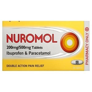 Image of Nuromol Pain Relief 200mg/500mg Tablets 24s