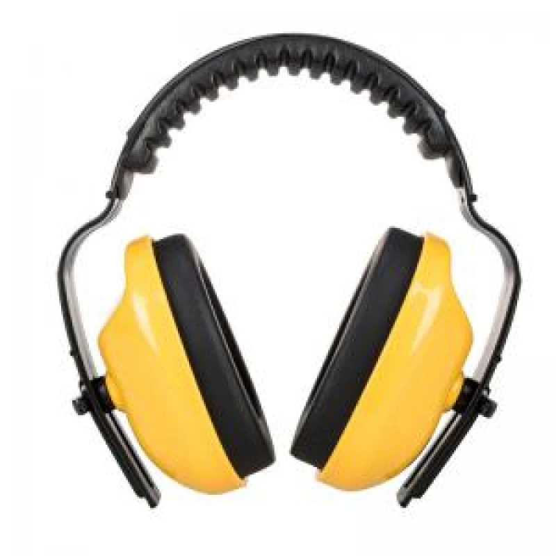Image of Portwest Classic Plus Padded Ear Defenders PW48YER Colour: Yellow