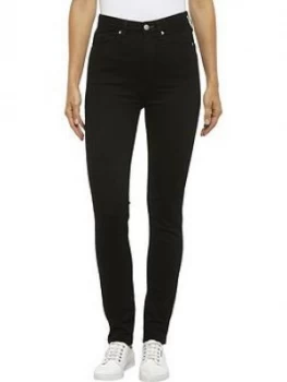 Image of Calvin Klein Jeans CKJ 010 High Rise Skinny Jeans - Black, Size 27, Women