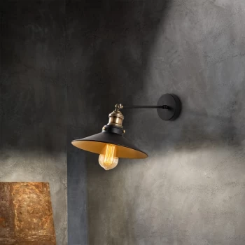 Image of Sa?lam - 3741 Black Gold Wall Lamp