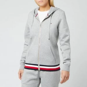 Image of Tommy Hilfiger Womens Heritage Zipthrough Hoodie - Light Grey Heather - M