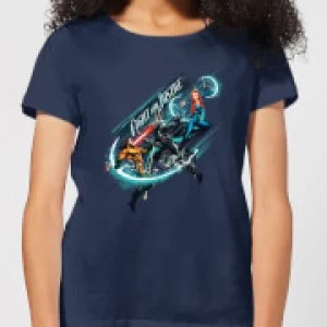Image of Aquaman Fight for Justice Womens T-Shirt - Navy - M