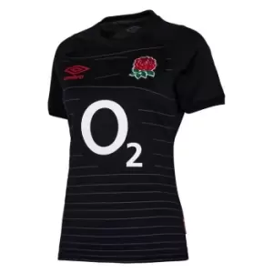 Image of Umbro England Rugby Away Replica Shirt 2022/2023 Womens - Black