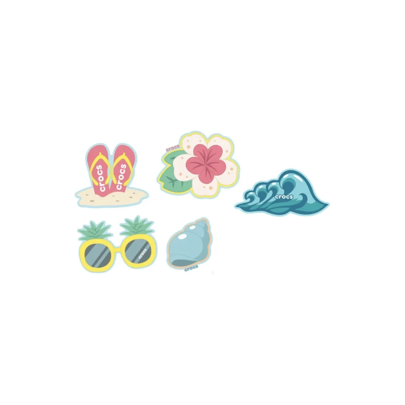 Image of Crocs Jibbitz Crocs Beach Time (x5) Bleu Unisex TU