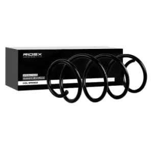Image of RIDEX Coil spring RENAULT 188C0042 8200000537,8200271940,8200361734 Suspension spring,Springs,Coil springs,Coil spring suspension,Suspension springs