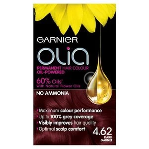 Image of Garnier Olia Permanent Hair Dye 4.62 Dark Garnet Red