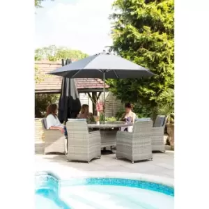 Image of Katie Blake Milan 6 Seat Dining Set Grey