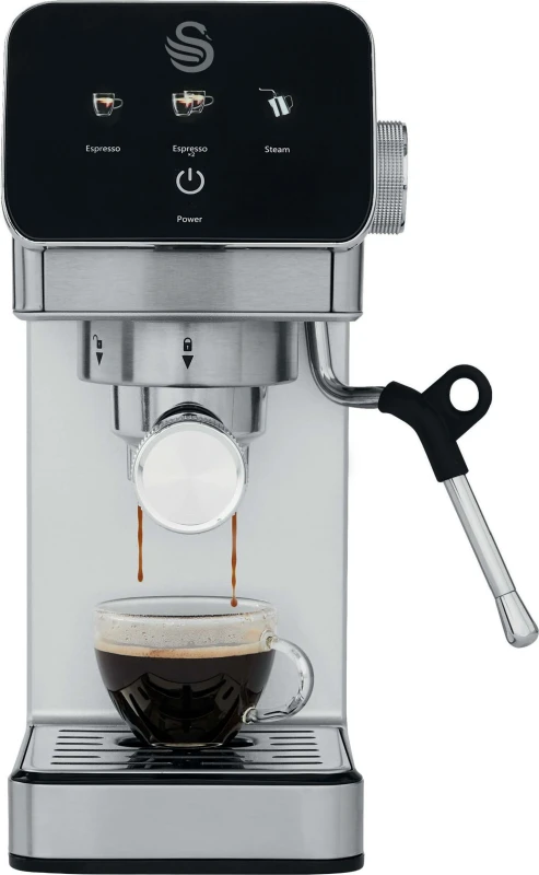 Image of Swan Digital Espresso Coffee Machine SK22153, Silver SK22153