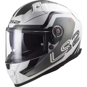 Image of LS2 Ff811 Vector Ii Metric White Titan.Silver Full Face Helmet S