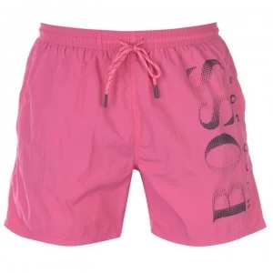 Image of Hugo Boss Octopus Logo Swim Shorts Bright Pink Size L Men