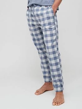 Image of Hugo Boss Cosy Lounge Check Pants Medium Grey Size S Men