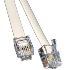Image of RJ11 (M) to RJ11 (M) 20m White OEM Cable